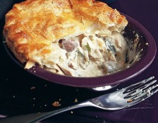 Chicken and Mushroom Puff Pastry Pie